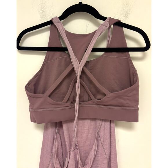 Lululemon Twist & Toil Tank Heathered Rose Blush / Figue Size 12 - Picture 7 of 8